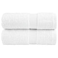 Towel Cotton White 50 x 30 cm Bathroom Bath Linen Home Towels 2 pcs Variant 2
