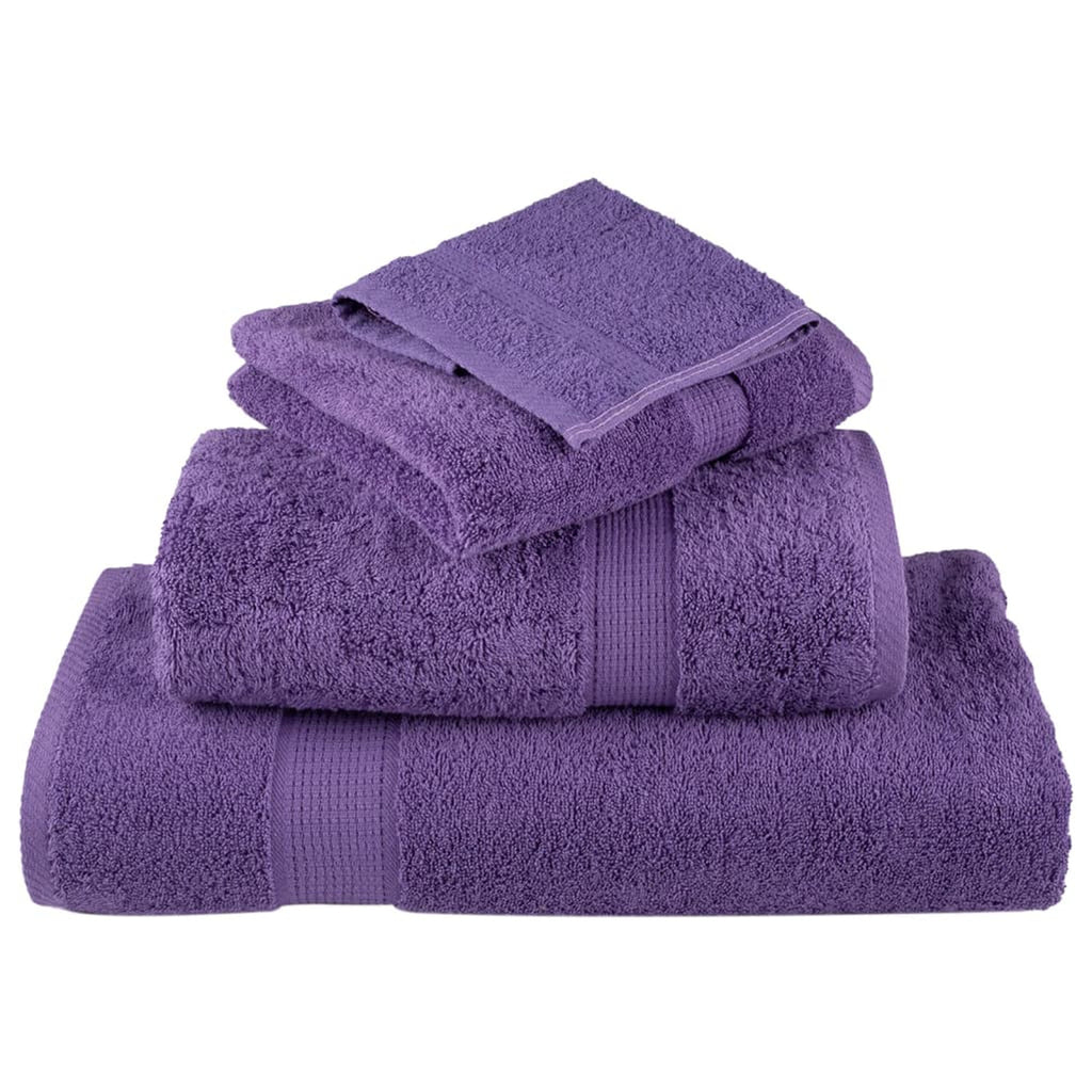 Towel Cotton Purple 50 x 30 cm Bathroom Bath Linen Home Towels 10 Variant 2