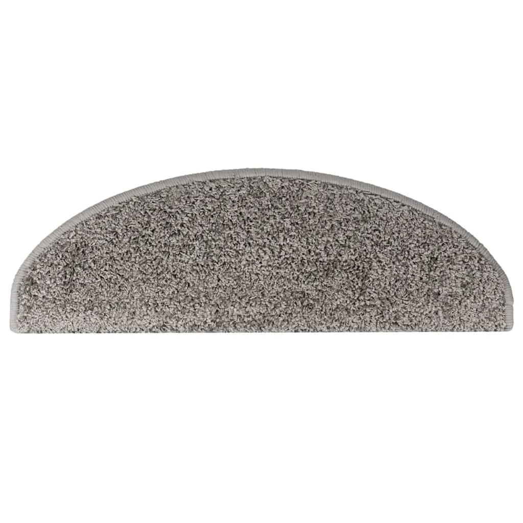 Stair Mats Half Round Large Pp Tufted Grey 65 x 25 x 4 cm Floor Mat Home 15