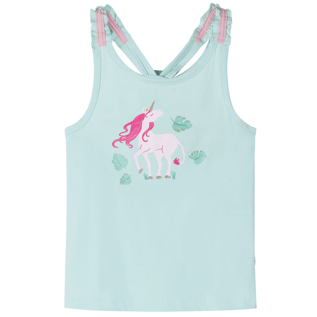Kids'Tank Top Light Mint Cotton 116 Kids Clothing Children's Wear Variant 2