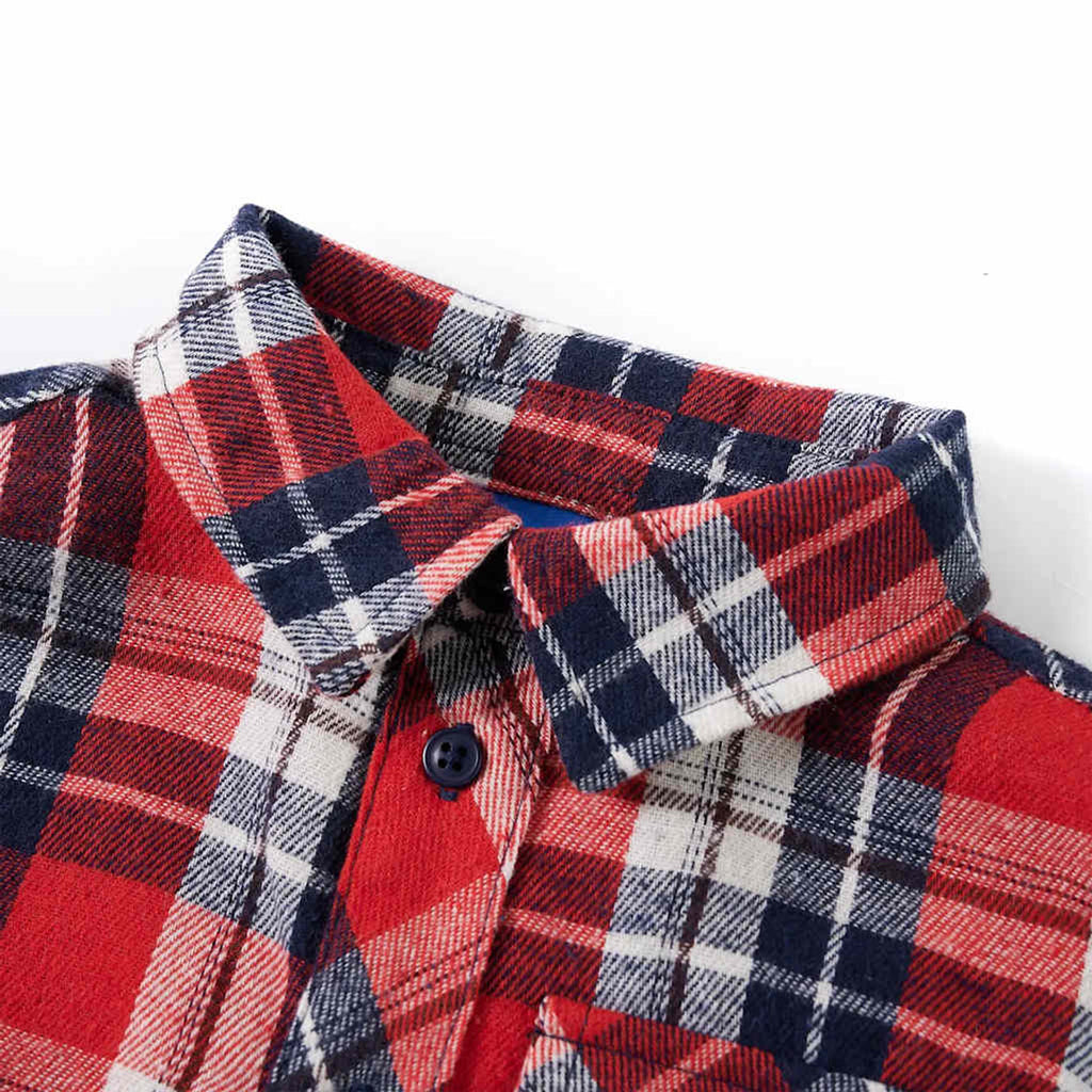 Kids'Plaid Shirt Cotton Red 116 Kids Clothing Children's Wear Kids' Tops 116