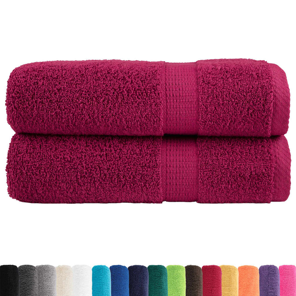 Towel Cotton Bordeaux 150 x 100 cm Bathroom Bath Linen Home Towels 2 Variant 2