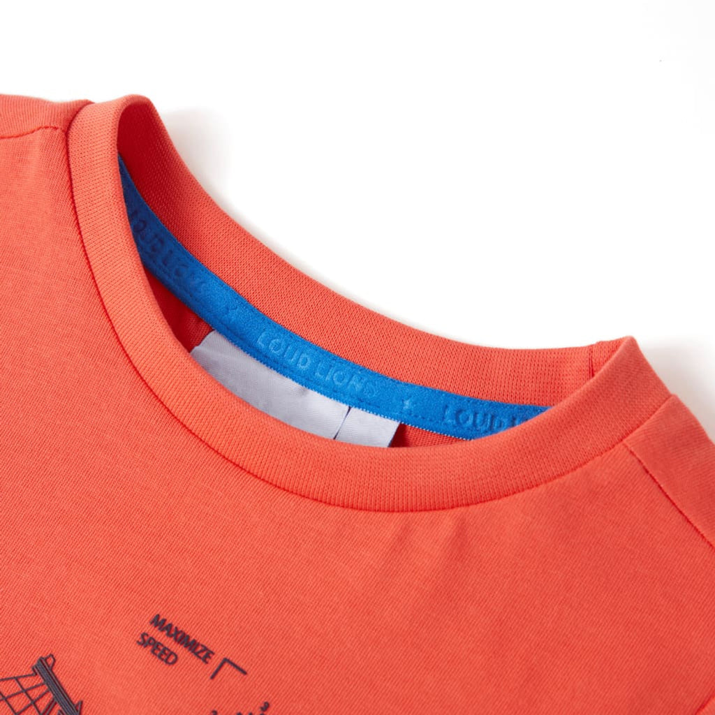 Kids T-Shirt Cotton Light Red 140 Children's Top Kids Clothing Kids Wear 140