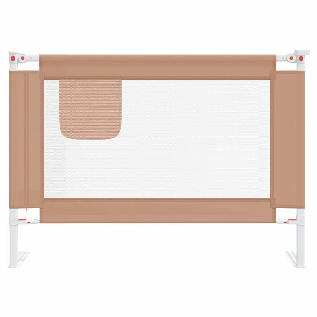 Toddler Safety Bed Rail Fabric (100% Polyester) Taupe 90 x 25 x 95 cm Bedguard