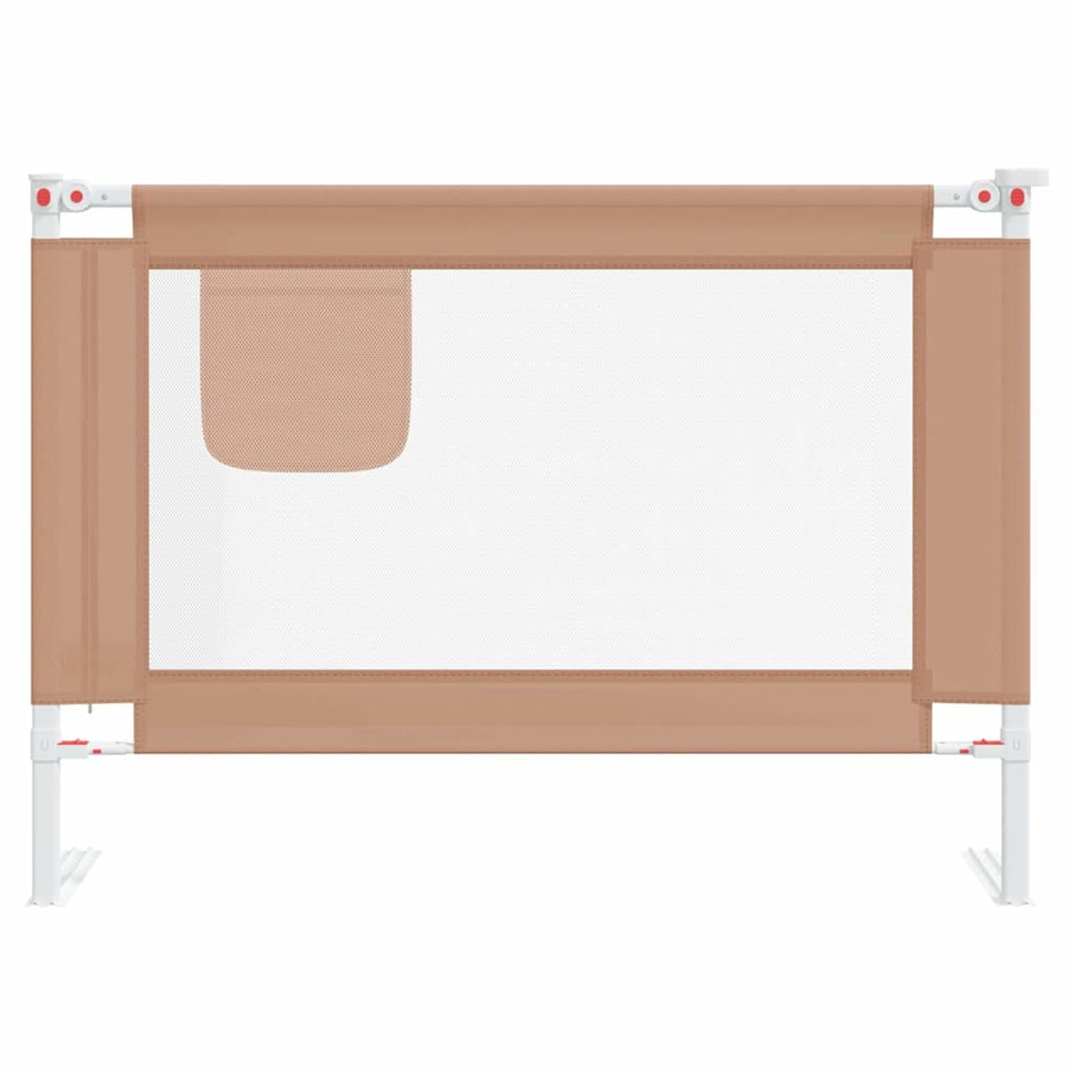 Toddler Safety Bed Rail Fabric (100% Polyester) Taupe 90 x 25 x 95 cm Bedguard