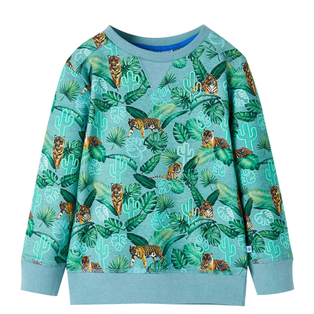 Sweatshirt Cotton Light Green Melange 92 Kids Clothing Children's Top Kids