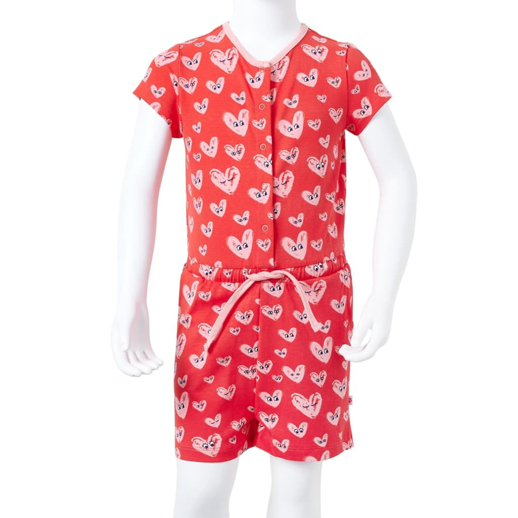 Kids' Clothing Cotton Red 140 Kids'Playsuit 140 (suitable for 9-10 years)