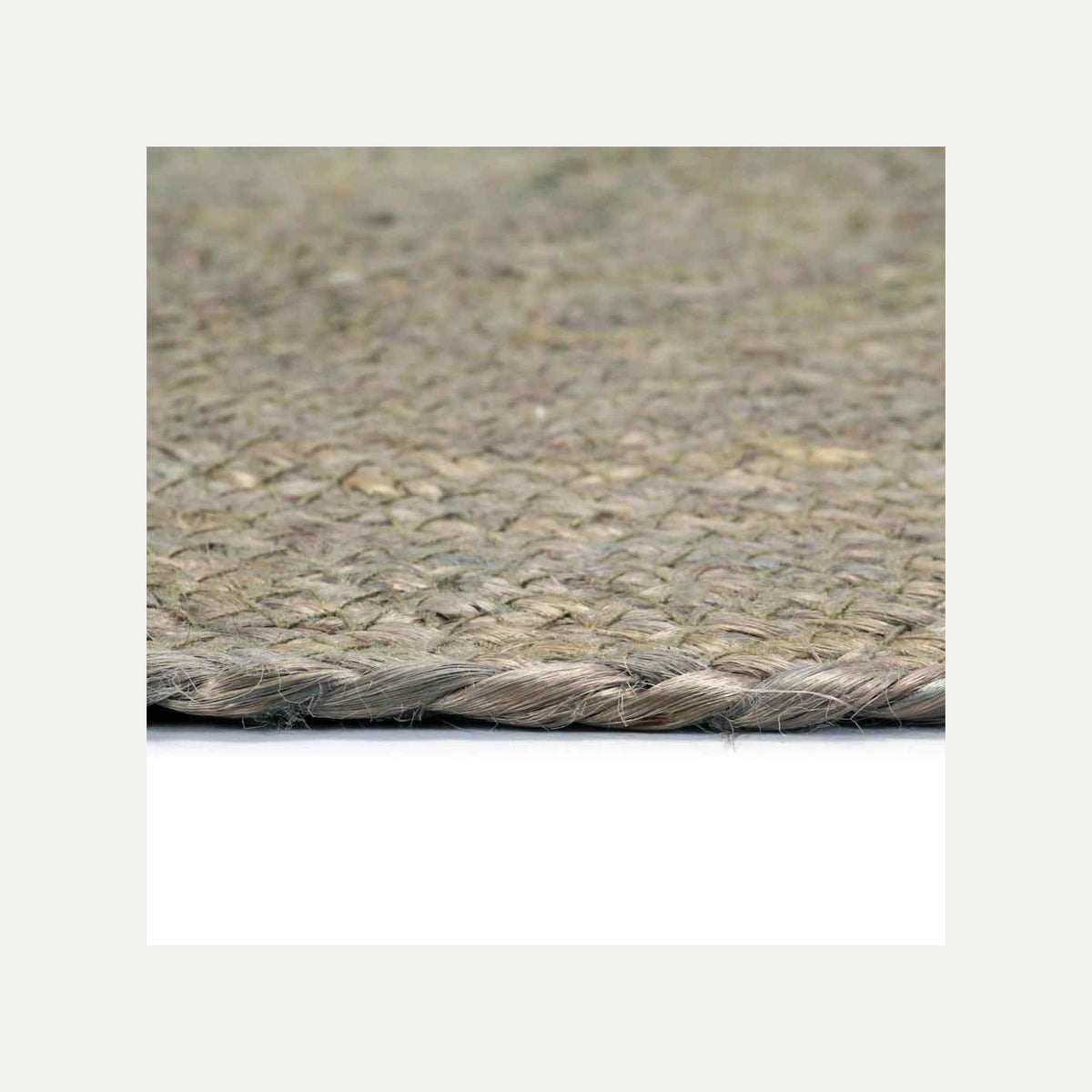 Placemats Plain Round Jute Grey Floor Mat Home Non Slip Placemat 6 pcs
