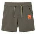 Shorts Cotton Dark Khaki 128 Kids' Bottoms Kids' Bottom Kids'Shorts Drawstring