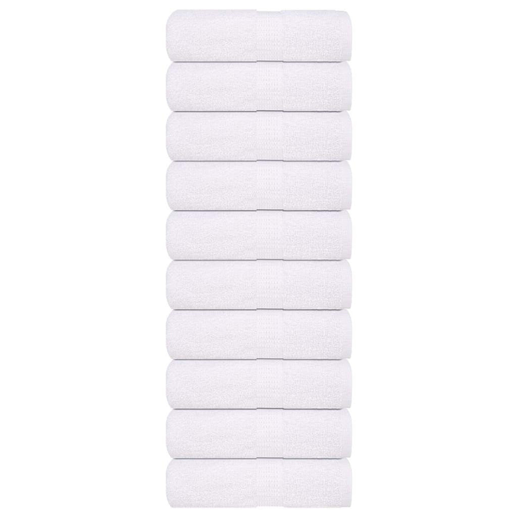 Towel Cotton White 30 x 30 cm Bathroom Bath Linen Home Towels 10 pcs Wash