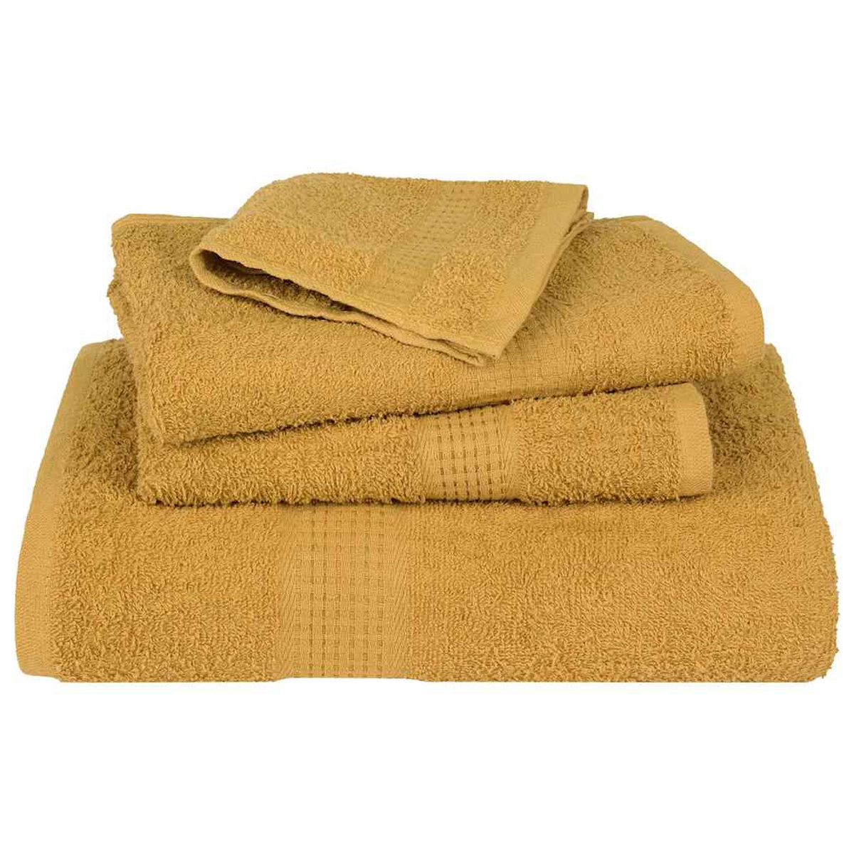 Towel Cotton Gold 50 x 30 cm Bathroom Bath Linen Home Towels 10 pcs Guest