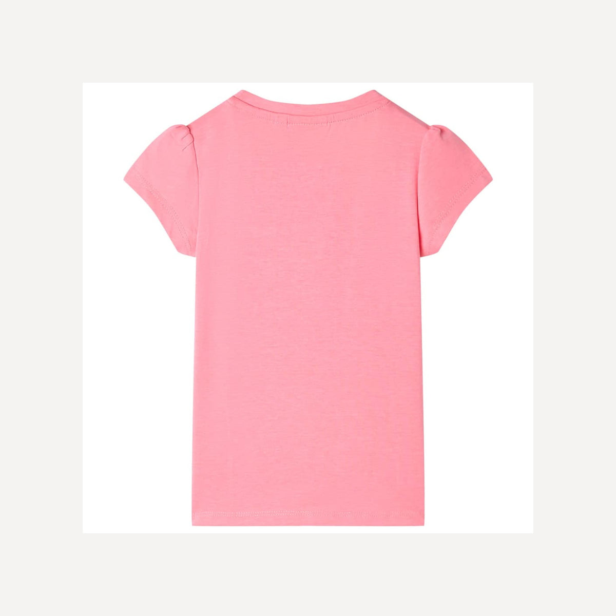 Kids T-Shirt Cotton Neon Pink 128 Children's Top Kids Clothing Kids Wear 128