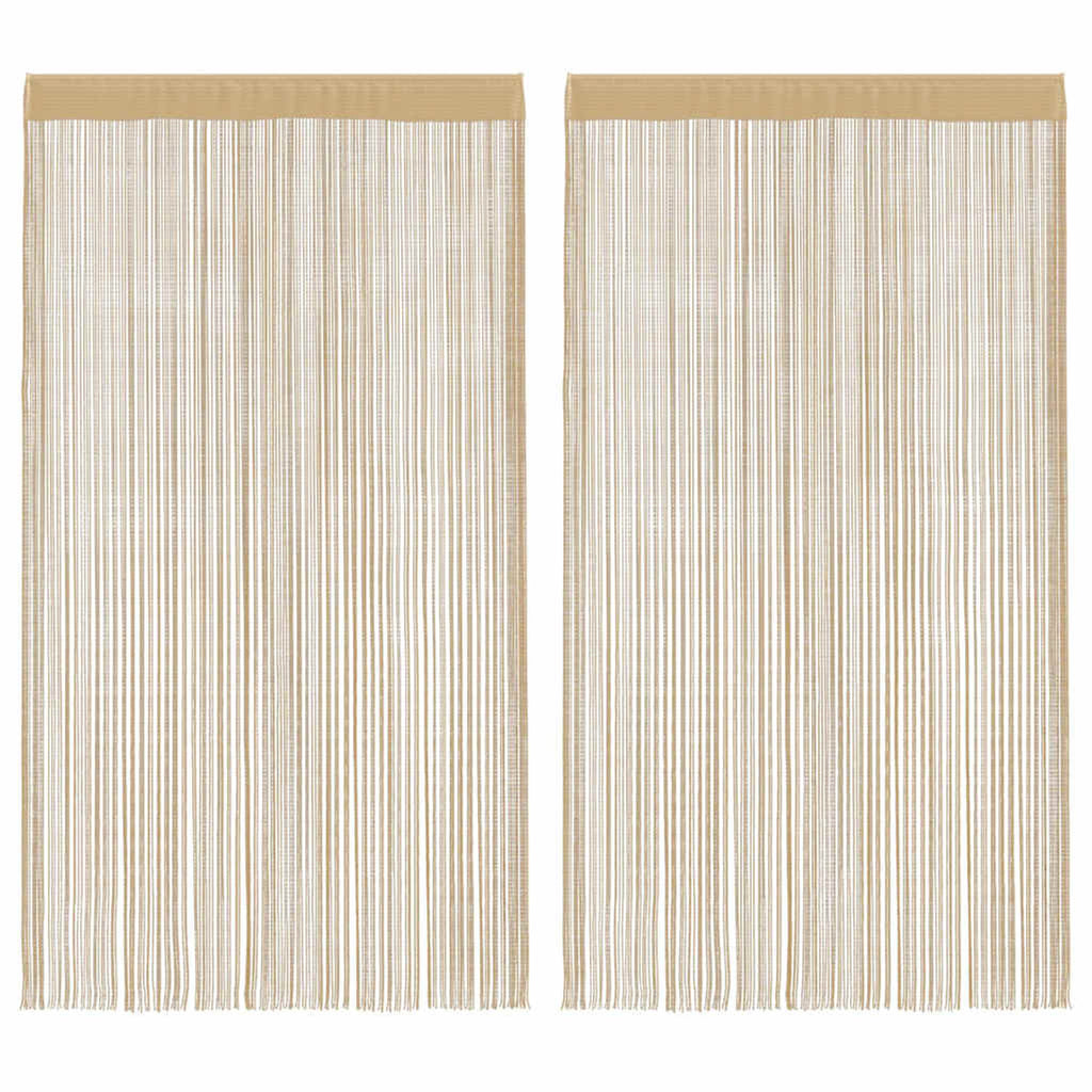Curtain Fabric Beige 100 x 250 cm Window Dressing Home Furnishings Curtains
