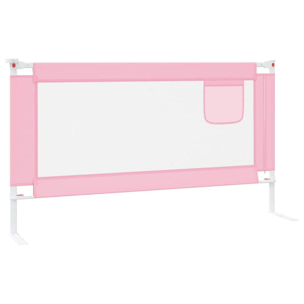 Toddler Safety Bed Rail Fabric (100% Polyester) Pink 150 x 25 x 95 cm Bedguard