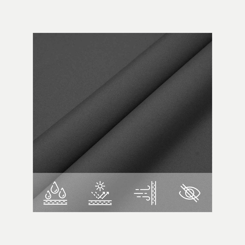 Sunshade Sail Oxford Fabric Anthracite Water Resistant UV Resistant 700 x 700