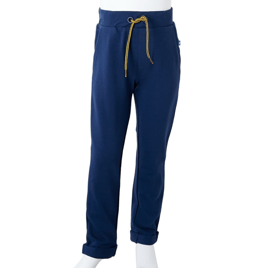 Kids' Bottoms Cotton Navy 104 Kids' Bottom Kids'Pants Drawstring 104 (suitable