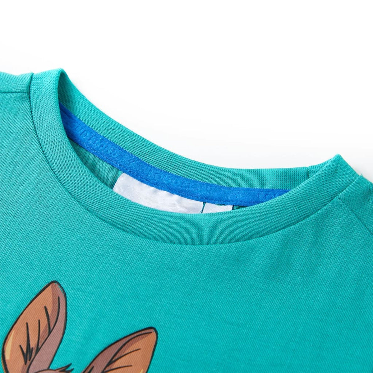 Kids T-Shirt Cotton Dark Mint 140 Children's Top Kids Clothing Kids Wear Short