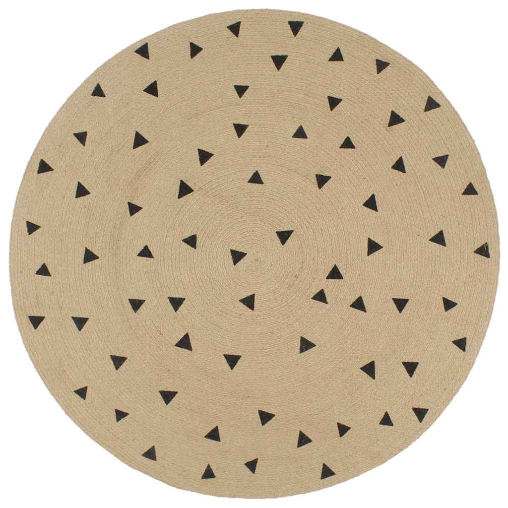 Rug Braided Jute Natural 150 x 150 cm Floor Mat Home Decor Floor Variant 3