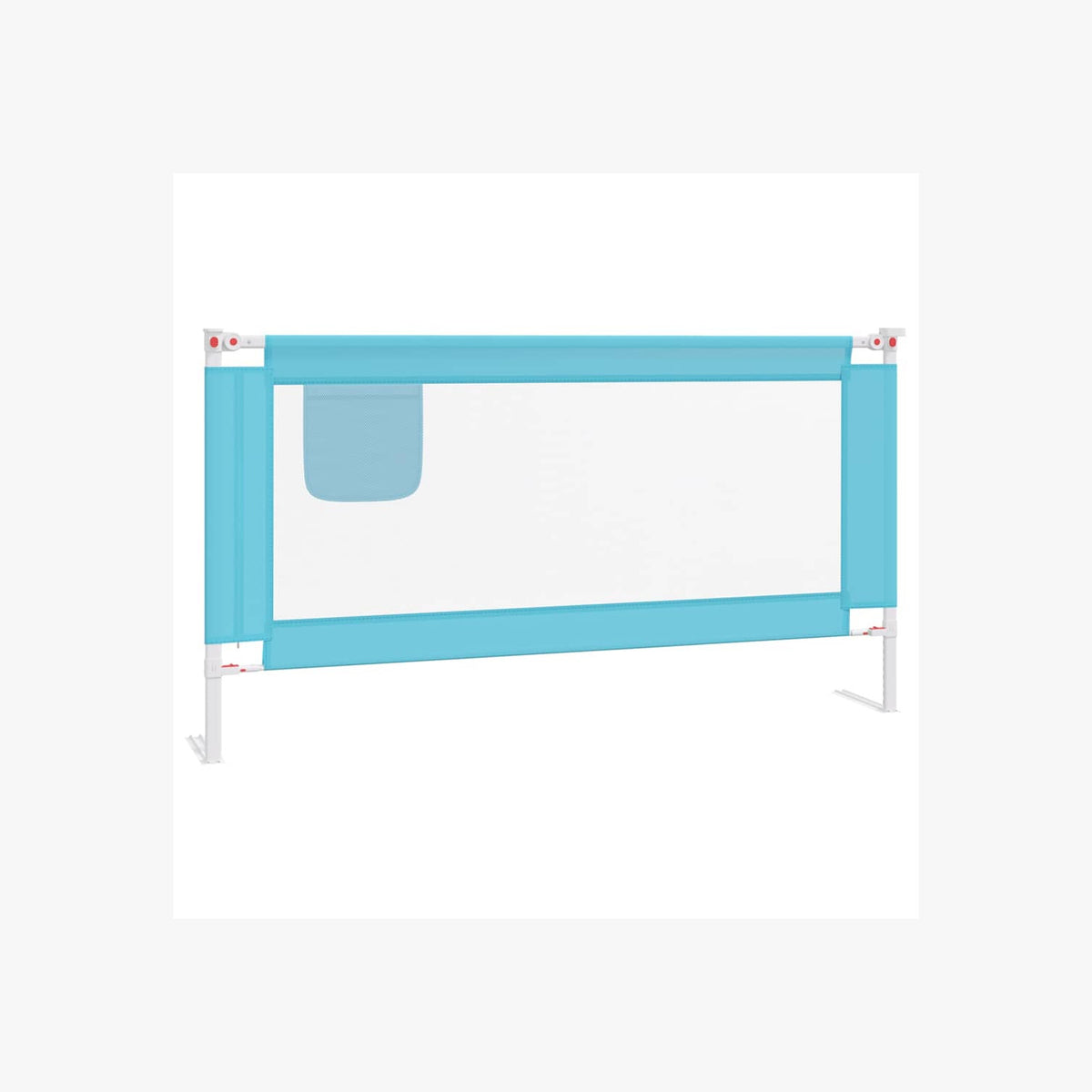 Toddler Safety Bed Rail Fabric (100% Polyester) Blue 160 x 25 x 95 cm Bedguard