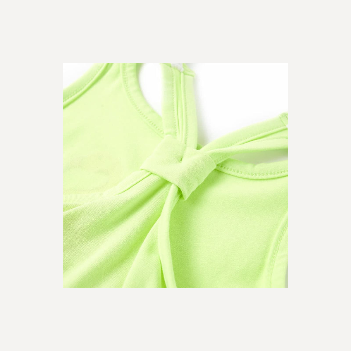 Kids'Tank Top Neon Cotton Neon Yellow 128 Kids Clothing Children's Wear 128