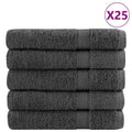 Towel Cotton Anthracite 200 x 100 cm Bathroom Bath Linen Home Towels 50 pcs