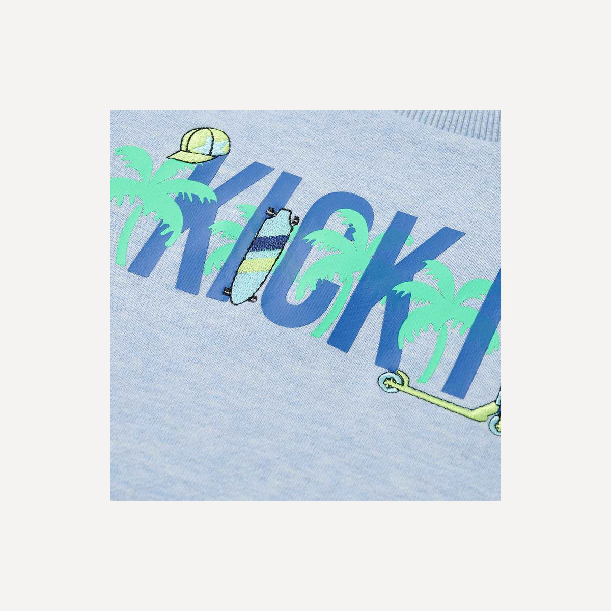 Sweatshirt Cotton Soft Blue Melange 128 Kids Clothing Children's Top Variant 2