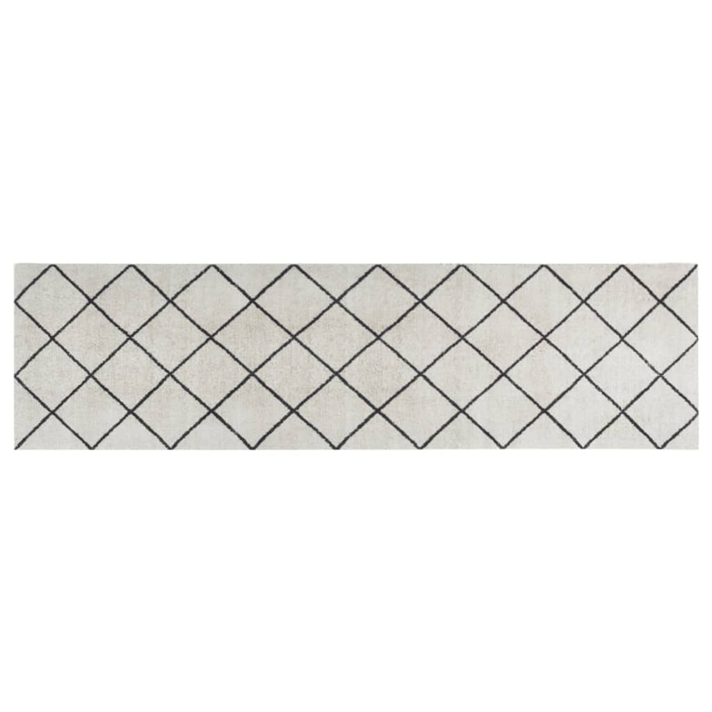 Rug Velvet (100% Polyamide) Grey 150 x 45 x 0.5 cm Floor Mat Home Variant 3