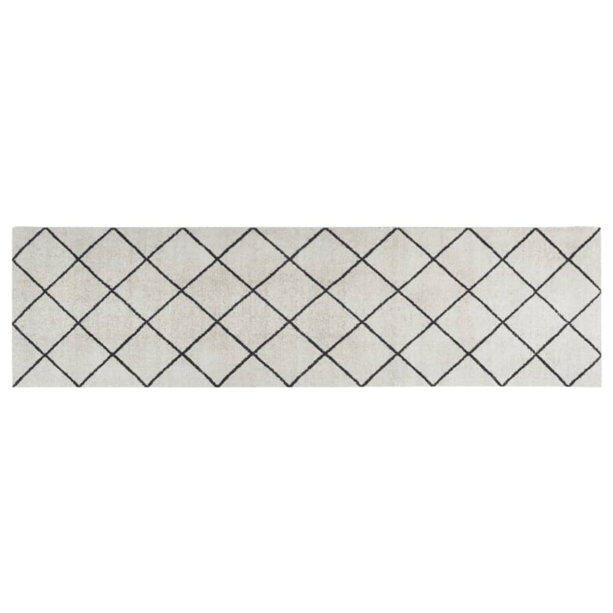 Rug Velvet (100% Polyamide) Grey 150 x 45 x 0.5 cm Floor Mat Home Variant 3