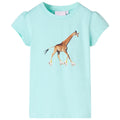 Kids T-Shirt Cotton Light Aqua 128 Children's Top Kids Clothing Kids Variant 2