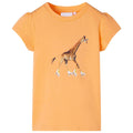 Kids T-Shirt Cotton Bright Orange 128 Children's Top Kids Clothing Kids Wear