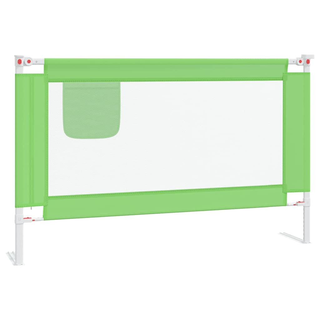 Toddler Safety Bed Rail Fabric (100% Polyester) Green 120 x 25 x 95 cm