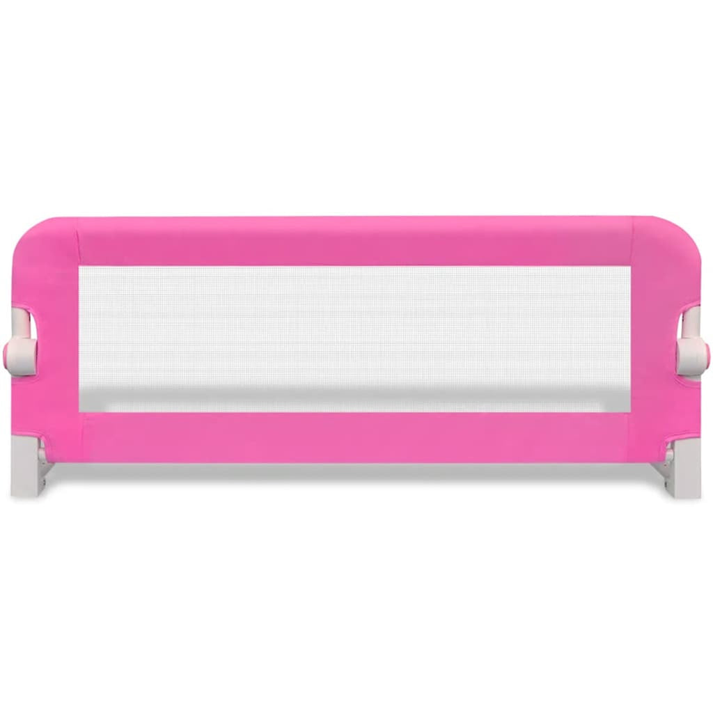 Toddler Safety Bed Rail Polyester Pink 102 x 36.5 x 42 cm Child Bed Guard 5x42cm