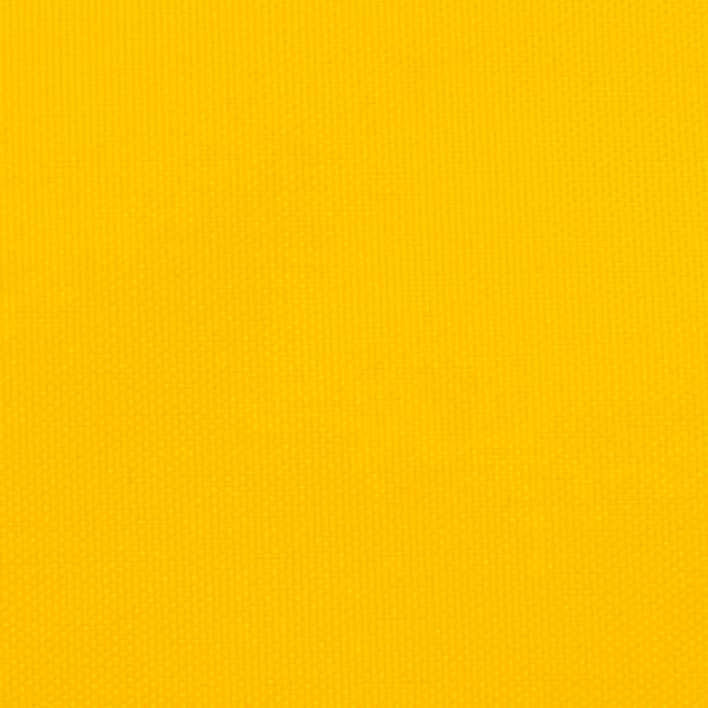 Sunshade Sail Oxford Fabric Yellow Water Resistant UV Resistant 250 x 400 cm