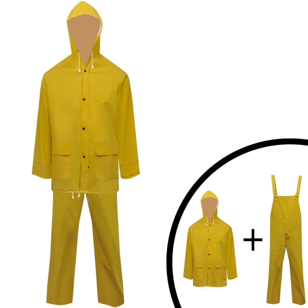 Waterproof Heavy-Duty Rain Suit High-Quality Fabric With Wat Yellow Variant 2