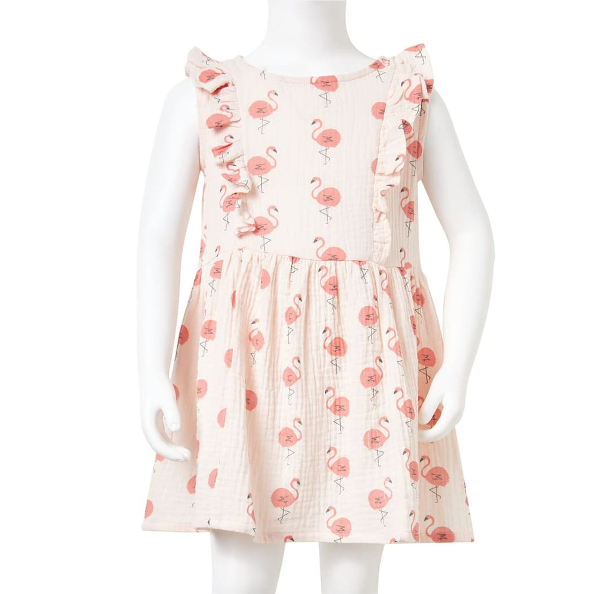 Dress Cotton Soft Pink 92 Kids' Dresses Kids' Dresse Kids'Dress Ruffles 92
