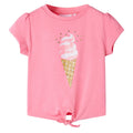 Kids T-Shirt Cotton Bright Fluo Pink 92 Children's Top Kids Clothing Kids Wear