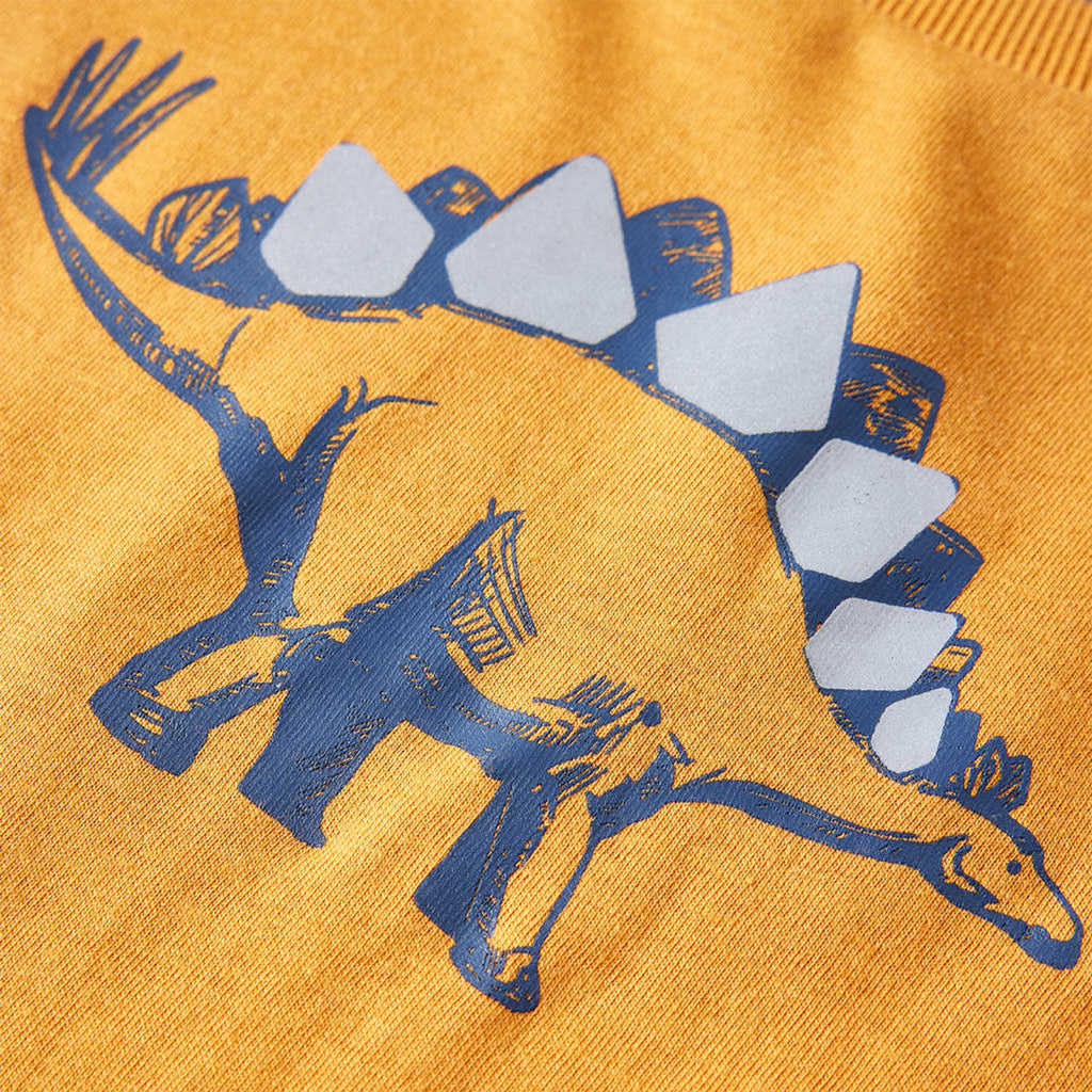 Kids T-Shirt Cotton Dark Ochre 92 Children's Top Kids Clothing Kids Wear Long