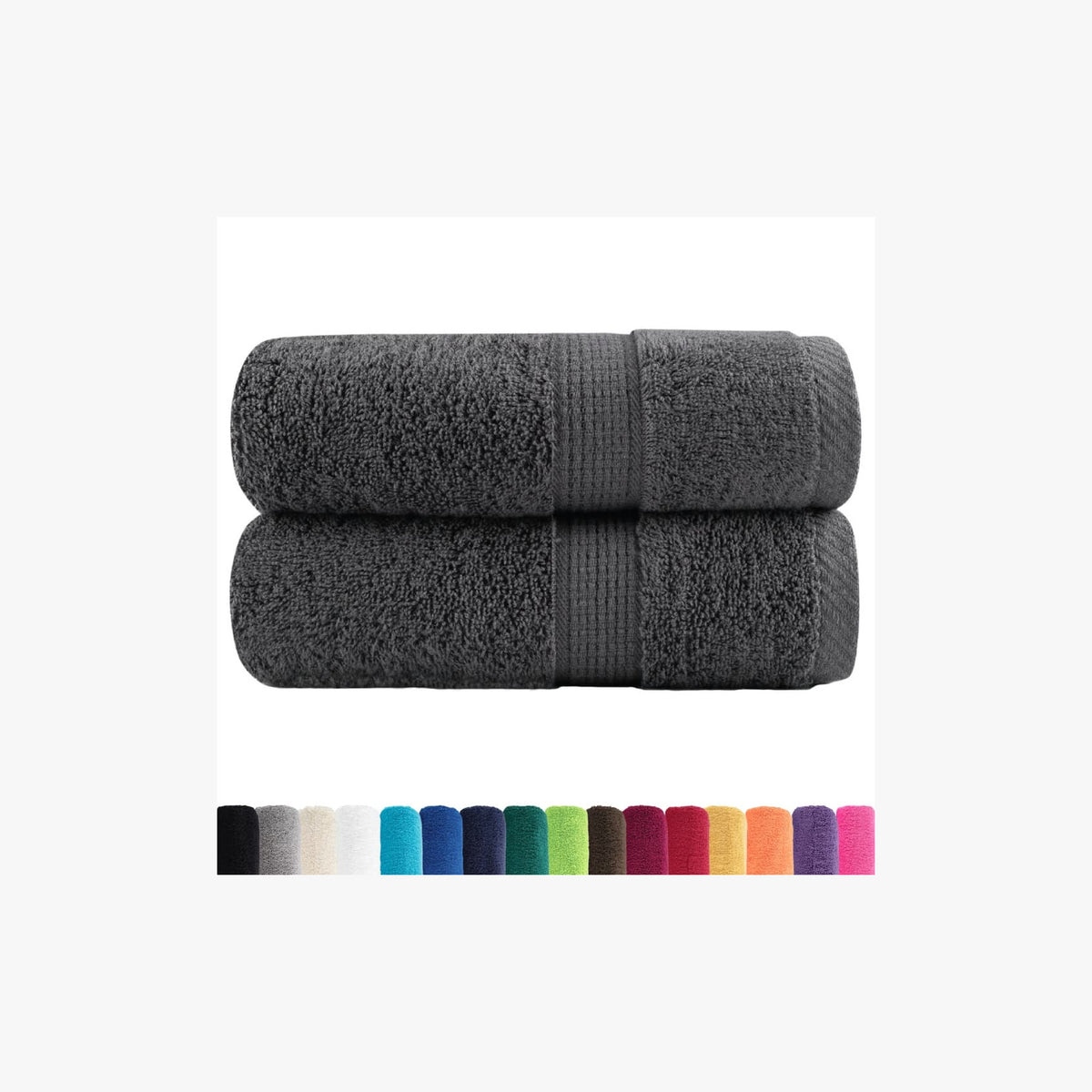 Towel Cotton Anthracite 30 x 30 cm Bathroom Bath Linen Home Towels 2 Variant 2