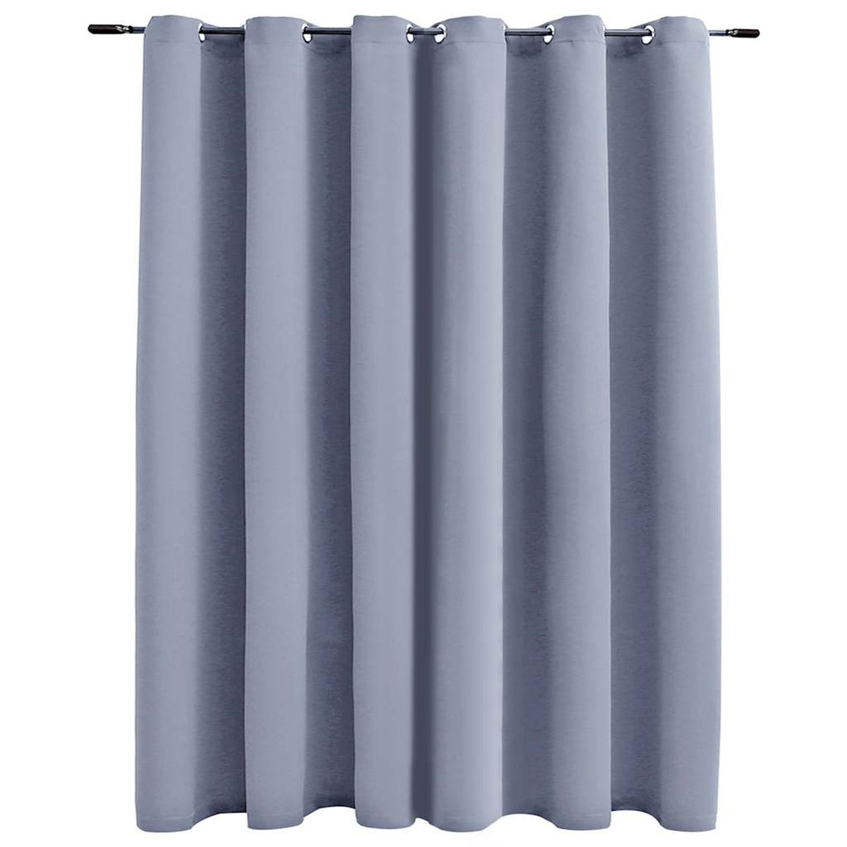 Blackout Curtain Polyester Grey 290 x 245 cm Window Dressing Home Furnishings