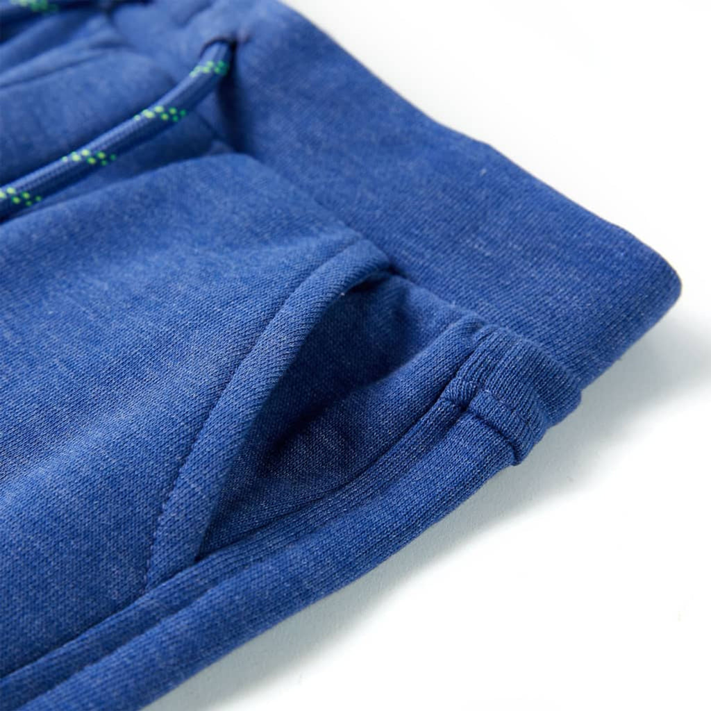 Shorts Cotton Blue Melange 128 Kids' Bottoms Kids' Bottom Kids'Shorts