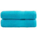 Towel Cotton Turquoise 100 x 50 cm Bathroom Bath Linen Home Towels 2 Variant 2