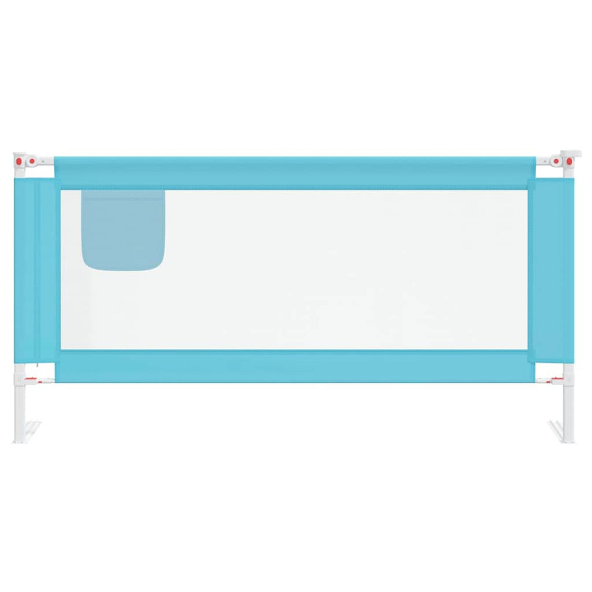 Toddler Safety Bed Rail Fabric (100% Polyester) Blue 180 x 25 x 95 cm Bedguard