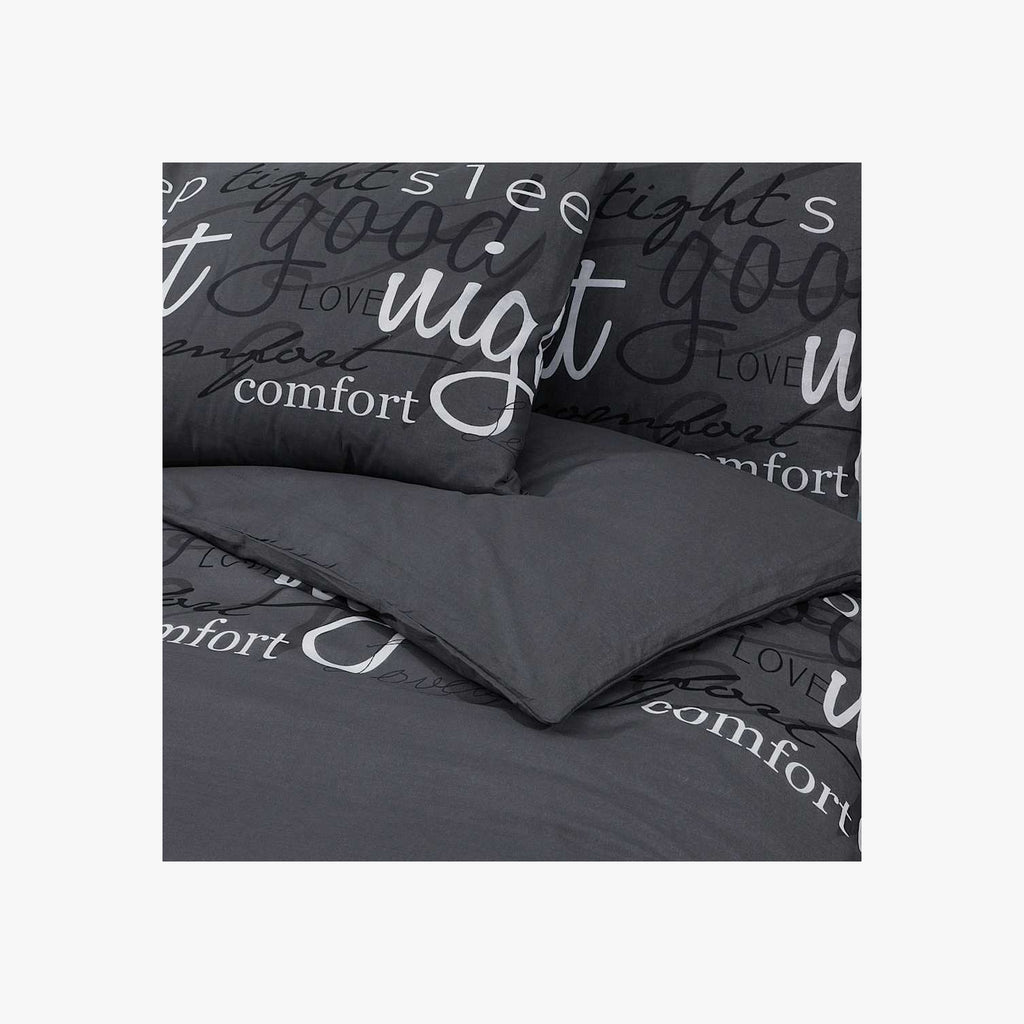 Duvet Cover Cotton Black 200 x 200 cm Bedding Bed Linen Bedroom Variant 9