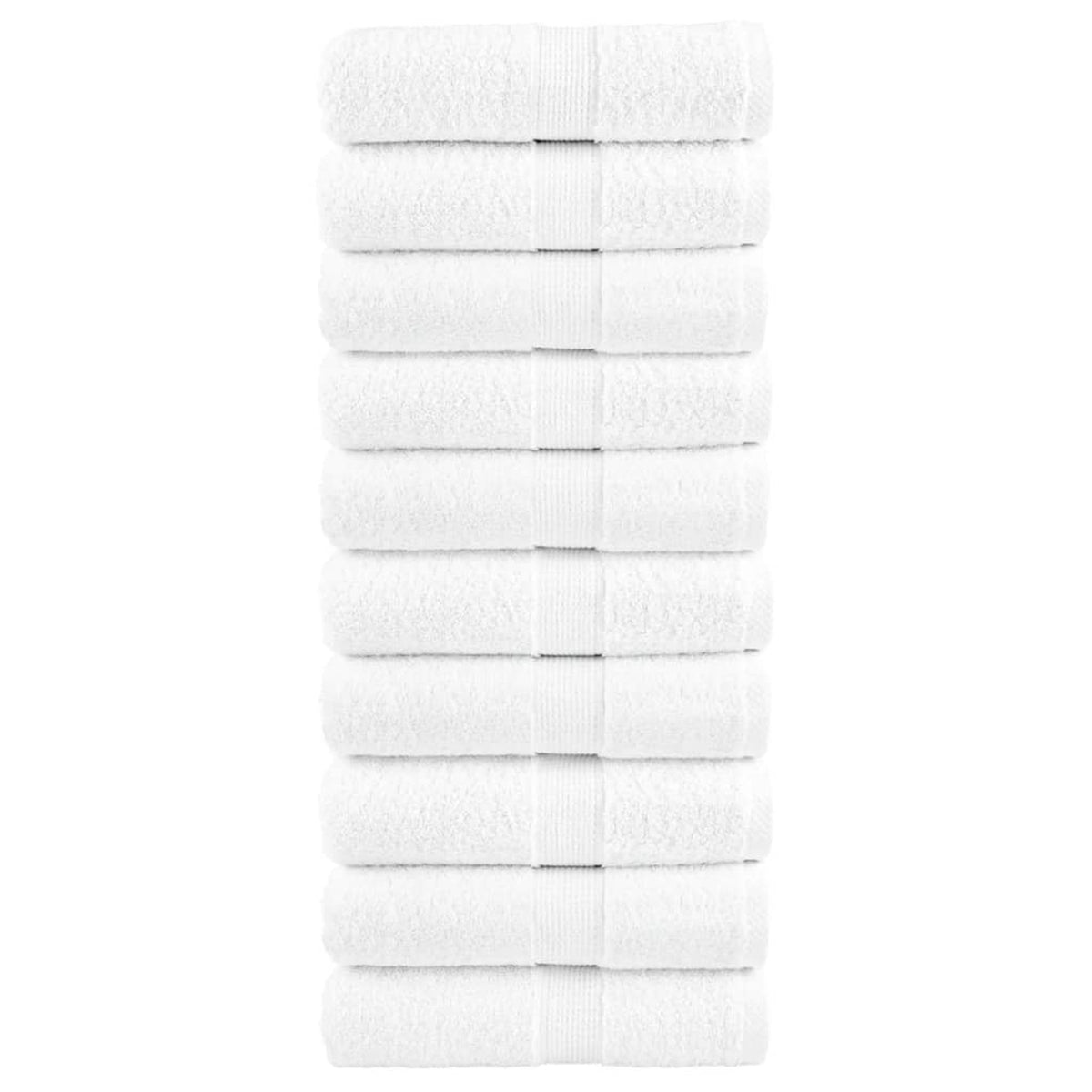 Towel Cotton White 30 x 30 cm Bathroom Bath Linen Home Towels 10 pcs Variant 2