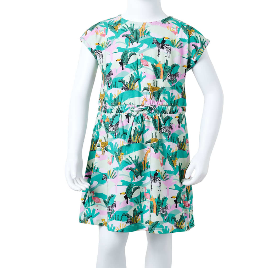 Dress Cotton Light Mint 104 Kids' Dresses Kids' Dresse Kids'Dress 104