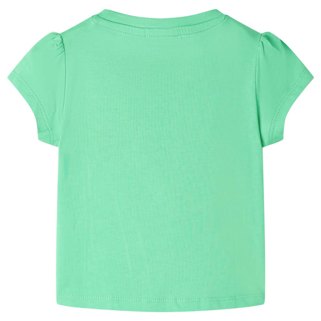 Kids T-Shirt Cotton Light Green 104 Children's Top Kids Clothing Variant 2