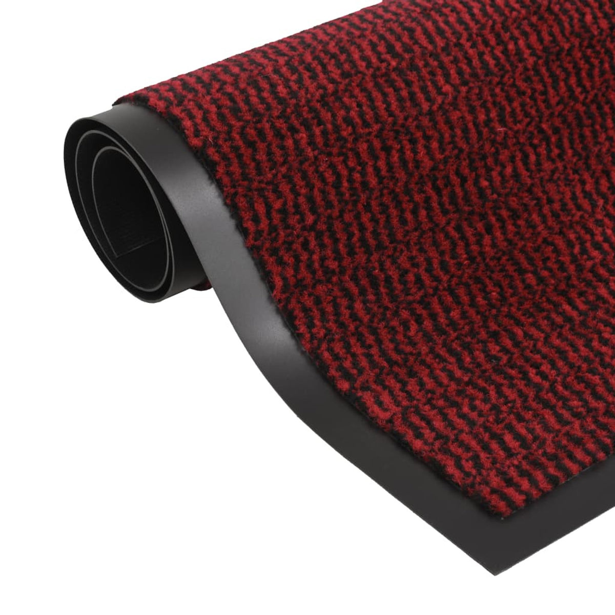 Dust Control Mat Rectangular Tufted Tufted Fabric With A Flexibl Red Floor Mat