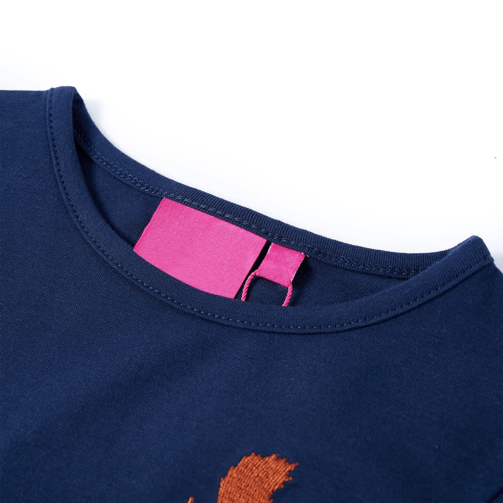 Kids T-Shirt Cotton Navy Blue 140 Children's Top Kids Clothing Kids Variant 3