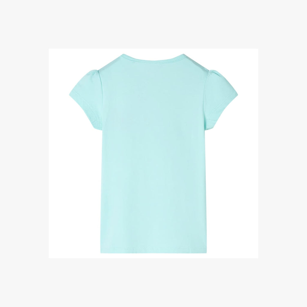 Kids T-Shirt Cotton Light Aqua 128 Children's Top Kids Clothing Kids Variant 4