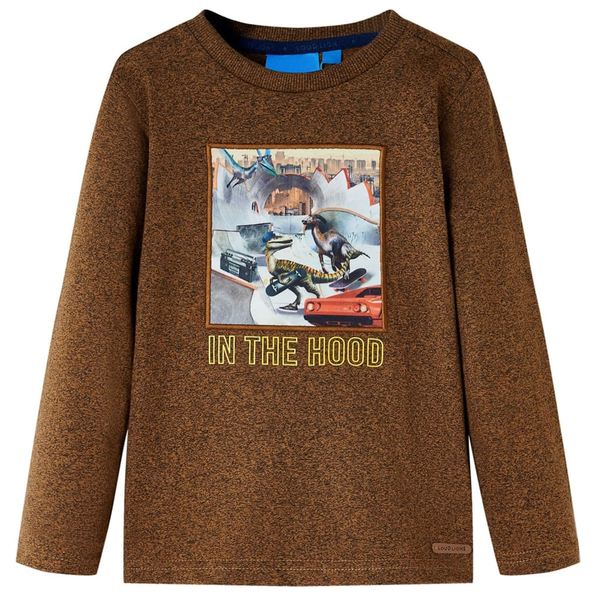 Kids T-Shirt Cotton Cognac Melange 104 Children's Top Kids Clothing Kids Wear